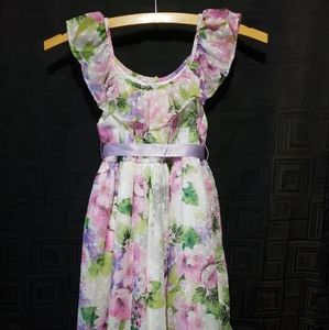 Laura Ashley flowered Dress Toddler Girls 6X